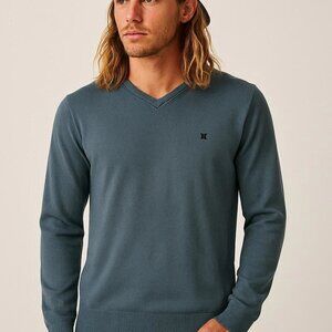 Hurley Seafoam Teal 100% Cotton Sweater – Men’s Small